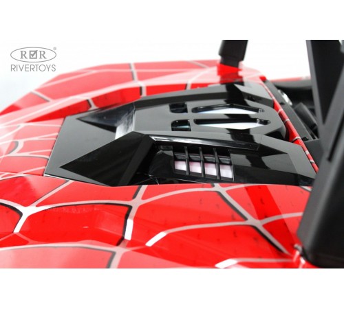 Детский электромобиль A707AA LUX NEW 4WD (16 км/ч.) красный спайдер