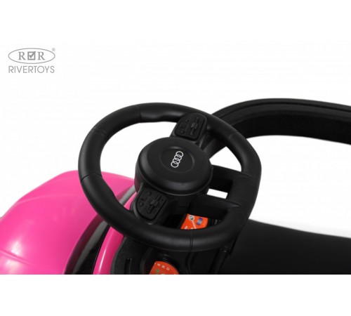 Детский толокар-каталка с козырьком AUDI Z005ZZ-AP розовый