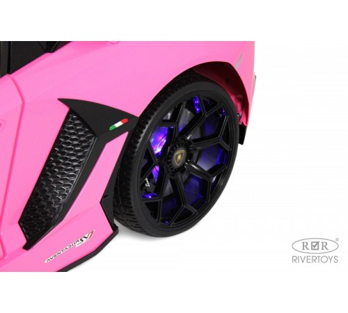 Детский электромобиль Lamborghini Aventador SVJ (A111MP) розовый
