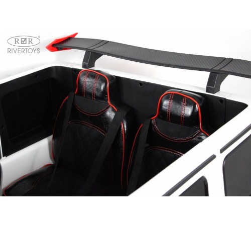 Детский двухместный электромобиль BRABUS MAXI Z888ZZ белый