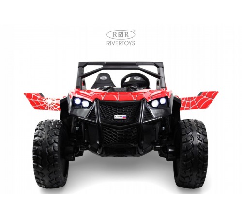 Детский электромобиль A707AA LUX NEW 4WD (16 км/ч.) красный спайдер