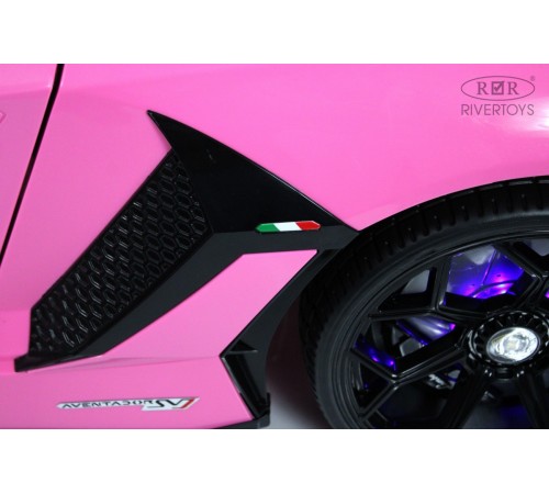 Детский электромобиль Lamborghini Aventador SVJ (A111MP) розовый