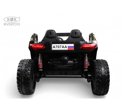 Детский электромобиль A707AA LUX NEW 4WD (16 км/ч.) зеленый камуфляж