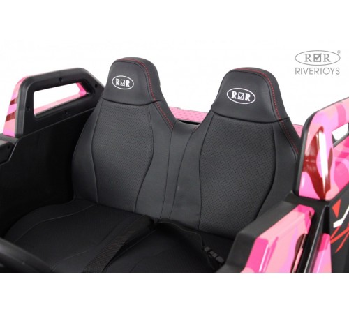 Детский электромобиль A707AA LUX NEW 4WD (16 км/ч.)  розовый камуфляж