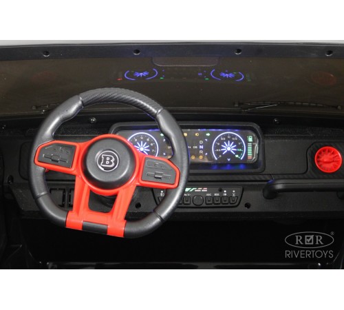 Детский двухместный электромобиль BRABUS MAXI Z888ZZ черный