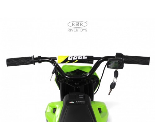 Детский электромотоцикл E777KX зеленый