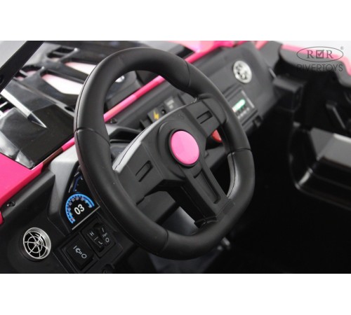 Детский электромобиль A707AA LUX NEW 4WD (16 км/ч.)  розовый камуфляж