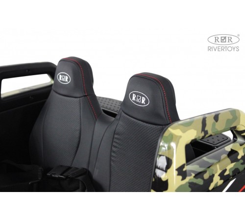 Детский электромобиль A707AA LUX NEW 4WD (16 км/ч.) зеленый камуфляж