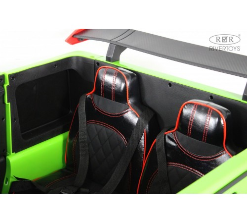 Детский двухместный электромобиль BRABUS MAXI Z888ZZ зеленый