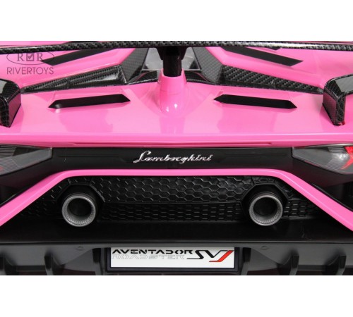 Детский электромобиль Lamborghini Aventador SVJ (A111MP) розовый