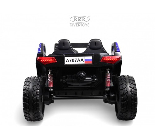 Детский электромобиль A707AA LUX NEW 4WD (16 км/ч.)  синий спайдер