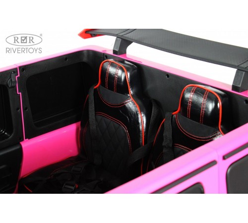 Детский двухместный электромобиль BRABUS MAXI Z888ZZ розовый