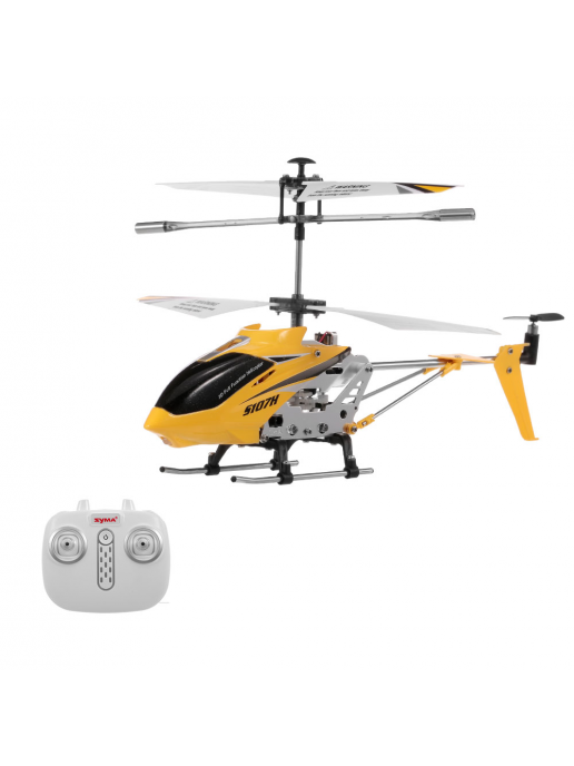 Радиоуправляемый вертолет Syma S107H Yellow 2.4G с функцией зависания - S107H