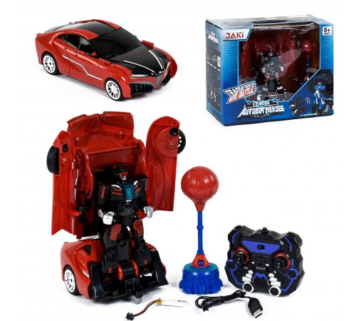 Радиоуправляемый робот-трансформер-боксер JiaQi (спортивная машина) - TT686-S