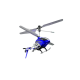 Радиоуправляемый вертолет Syma S107H Blue 2.4G с функцией зависания - S107H