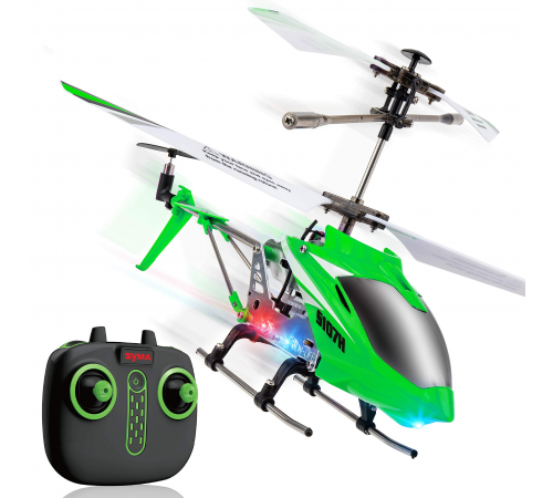 Радиоуправляемый вертолет Syma S107H Green 2.4G с функцией зависания - S107H