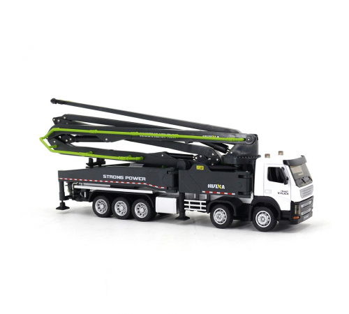 Металлический грузовик бетононасос HuiNa Toys 1:50 - HN1709-GREEN
