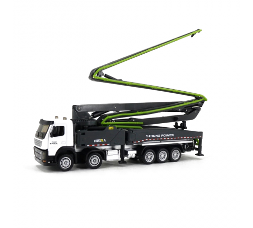 Металлический грузовик бетононасос HuiNa Toys 1:50 - HN1709-GREEN