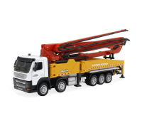 Металлический грузовик бетононасос HuiNa Toys 1:50 - HN1709-RED