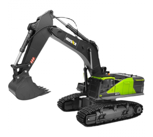 Металлический гусеничный экскаватор HUI NA TOYS масштаб 1:50 - HN1721-GREEN