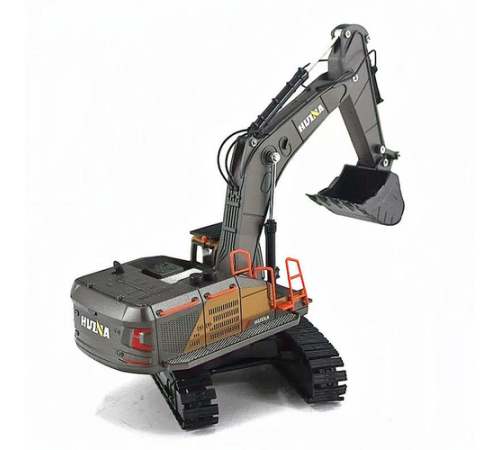 Металлический гусеничный экскаватор HUI NA TOYS масштаб 1:50 - HN1721-YELLOW