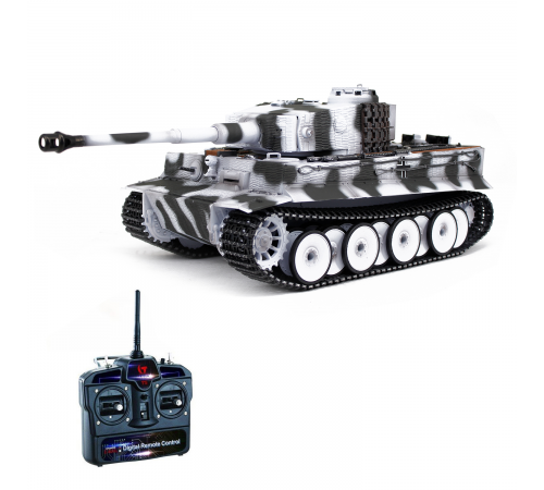 Радиоуправляемый танк Taigen Tiger 1 Германия 1:16 (зимний камуфляж, звук, дым V3) - AS3818-D-WINTER