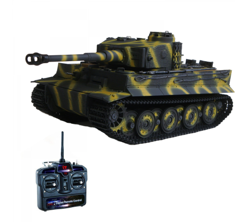 Радиоуправляемый танк Taigen Tiger 1 Германия 1:16 (окраска Тики, звук, дым V3) - AS3818-D-TIKI