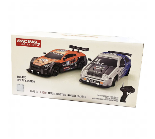 Радиоуправляемая машина для дрифта HB Toyota AE86 (4WD, свет, пар, акб, 1:16) - SC16A03-1