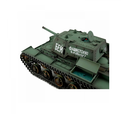 Радиоуправляемый танк Taigen КВ-1 СССР 1:16 (зеленый, звук, дым V3) - TG3878-B-V3
