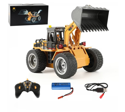 Радиоуправляемый погрузчик бульдозер с паром HUINA 1:18 - HN1532