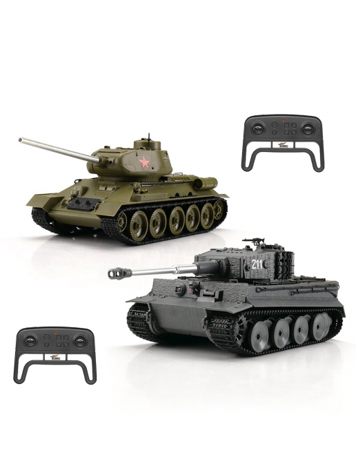 Радиоуправляемый танковый бой Torro Tiger I и T-34/85 1:30 - 15101-CA