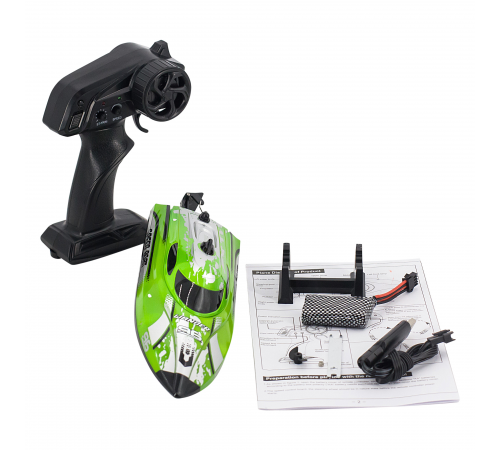 Радиоуправляемый катер Wander (30 см, LED, 25 км/ч) - HJ820-GREEN