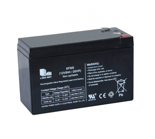 Аккумулятор Long Way 12V8Ah/20Hr - LW-6FM8
