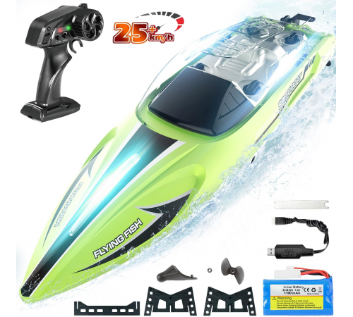 Радиоуправляемый катер RARIDS (36 см, 25 км/ч) - HJ813-GREEN