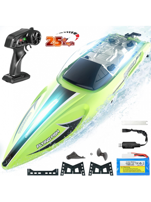 Радиоуправляемый катер RARIDS (36 см, 25 км/ч) - HJ813-GREEN