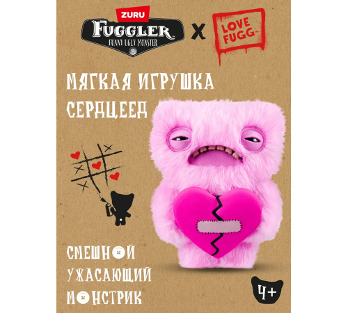 Мягкая игрушка FUGGLER Пучеглазик Сердцееды - 15711D