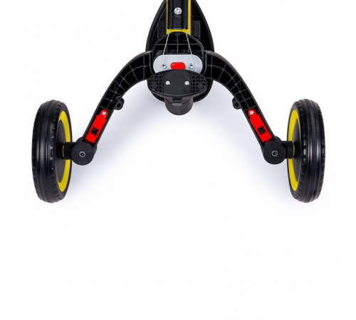 Детский беговел-велосипед 8в1 с крышей и ручкой, желтый - TR008C-YELLOW