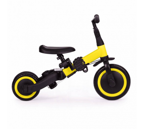 Детский беговел-велосипед 8в1 с крышей и ручкой, желтый - TR008C-YELLOW