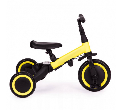 Детский беговел-велосипед 8в1 с крышей и ручкой, желтый - TR008C-YELLOW