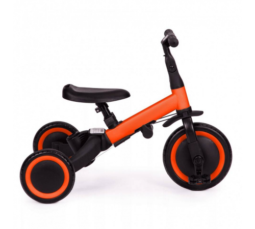 Детский беговел-велосипед 8в1 с крышей и ручкой, красный - TR008C-RED