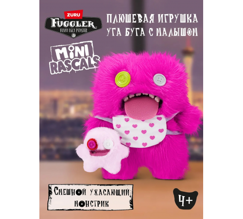 Мягкая игрушка FUGGLER Розовый Ласкун - 15732A