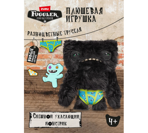 Мягкая игрушка FUGGLER Черный Пучеглазик - 15723B