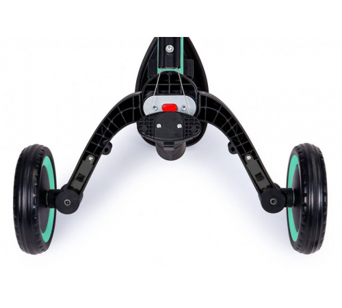 Детский беговел-велосипед 8в1 с крышей и ручкой, зеленый - TR008C-CYAN