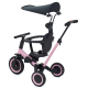 Детский беговел-велосипед 8в1 с крышей и ручкой, розовый - TR008C-PINK