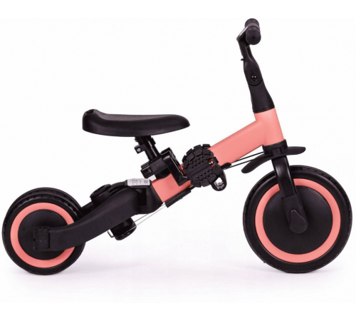 Детский беговел-велосипед 8в1 с крышей и ручкой, розовый - TR008C-PINK