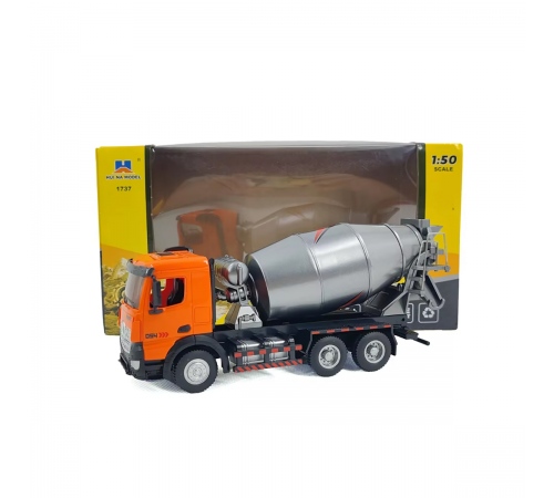 Масштабная модель бетономешалка Huina 1:50 - HN1737-ORANGE