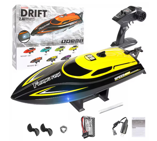 Радиоуправляемый катер (30 см, 25 км/ч, акб 700 mAh) - HJ812-B2