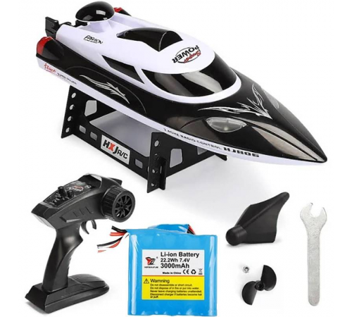 Радиоуправляемый катер Black SuNew с сумкой (47 см, 35 км/ч, акб 3000 mAh) - HJ806B-A3-BAG