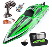 Радиоуправляемый катер Chasing Waves PRO с сумкой (41 см, 55 км/ч, Brushless) - HJ818PRO-GREEN-BAG