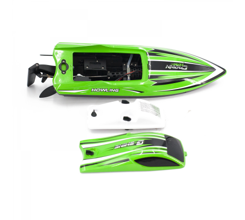 Радиоуправляемый катер Chasing Waves PRO с сумкой (41 см, 55 км/ч, Brushless) - HJ818PRO-GREEN-BAG